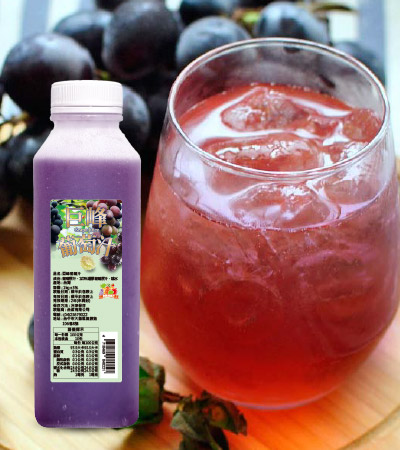 【巨峰葡萄汁】具香甜清馥的風味。